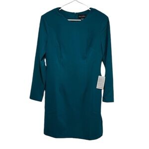 NWT Donna Morgan Long‎ Sleeve Shoulder Pad Minidress